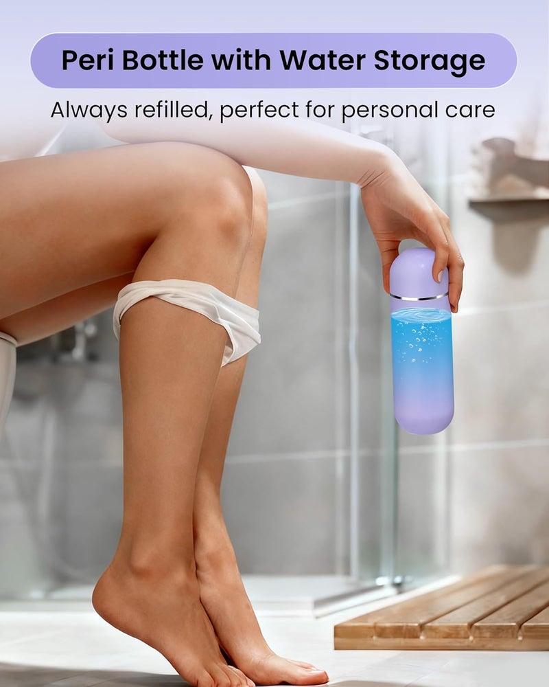Redsack Portable Bidet for Postpartum/Perineal Care,Manual Handheld Peri Bottle for Feminine Hygiene & Travel, 380ml Leakproof,BPA-Free Sprayer for Men/Women/Baby (Purple, General) - Image 2